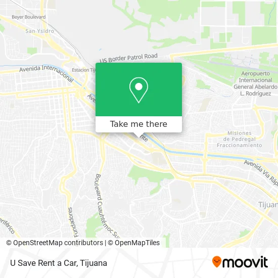 U Save Rent a Car map