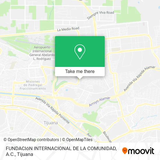 FUNDACIóN INTERNACIONAL DE LA COMUNIDAD, A.C. map