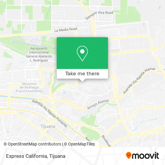 Express California map