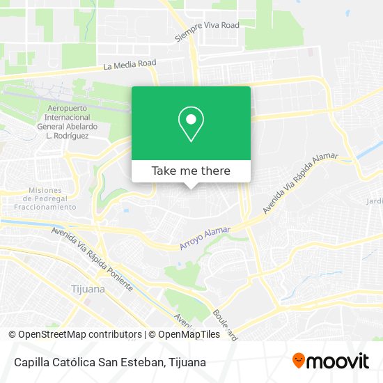 Mapa de Capilla Católica San Esteban