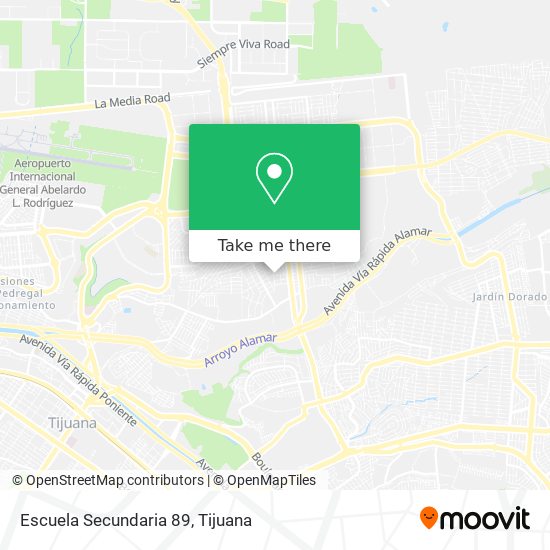 Mapa de Escuela Secundaria 89