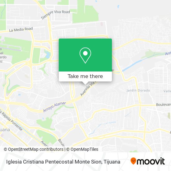 Iglesia Cristiana Pentecostal Monte Sion map