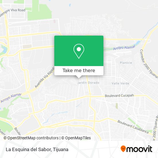 La Esquina del Sabor map