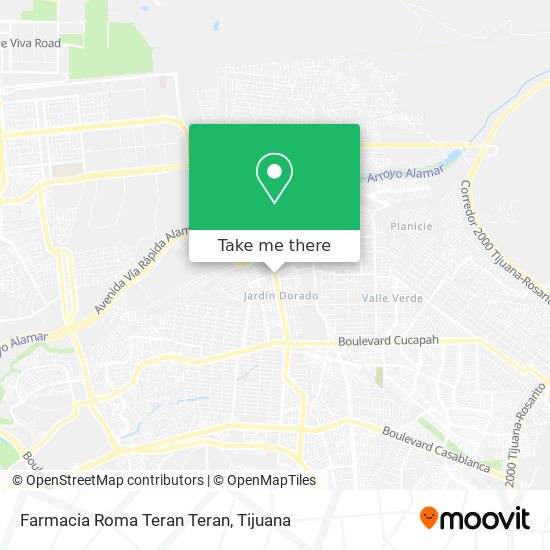 Mapa de Farmacia Roma Teran Teran