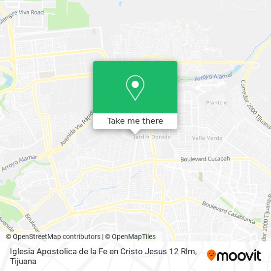 Iglesia Apostolica de la Fe en Cristo Jesus 12 Rlm map