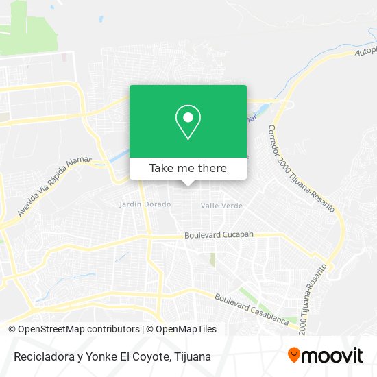 Recicladora y Yonke El Coyote map