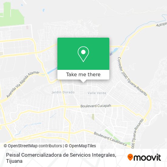 Mapa de Peisal Comercializadora de Servicios Integrales