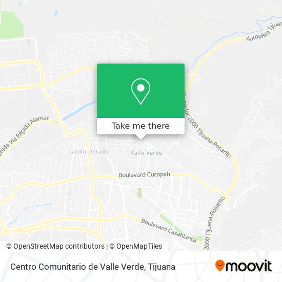 Mapa de Centro Comunitario de Valle Verde