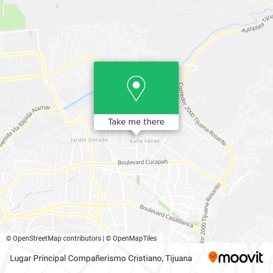 Lugar Principal Compañerismo Cristiano map