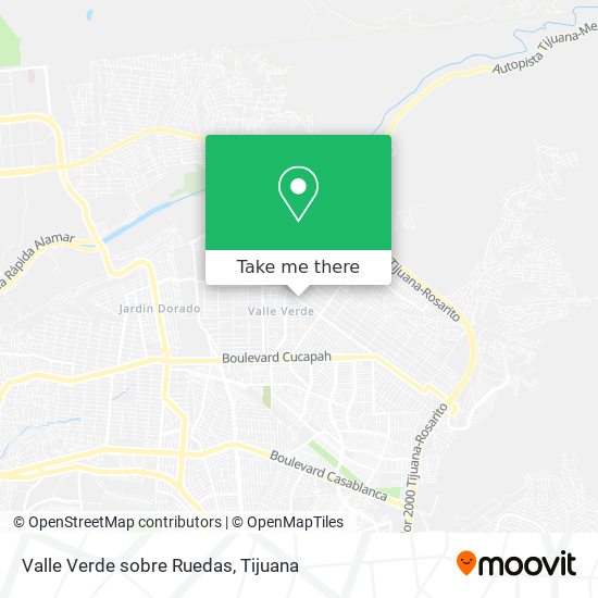 Valle Verde sobre Ruedas map
