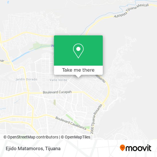 Ejido Matamoros map