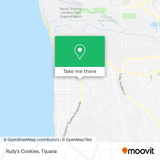 Rudy's Cookies map