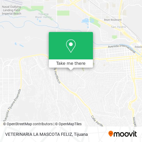 VETERINARIA LA MASCOTA FELIZ map