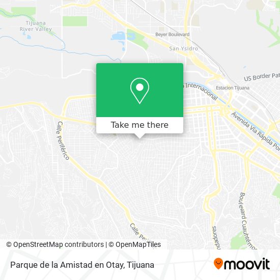 Parque de la Amistad en Otay map