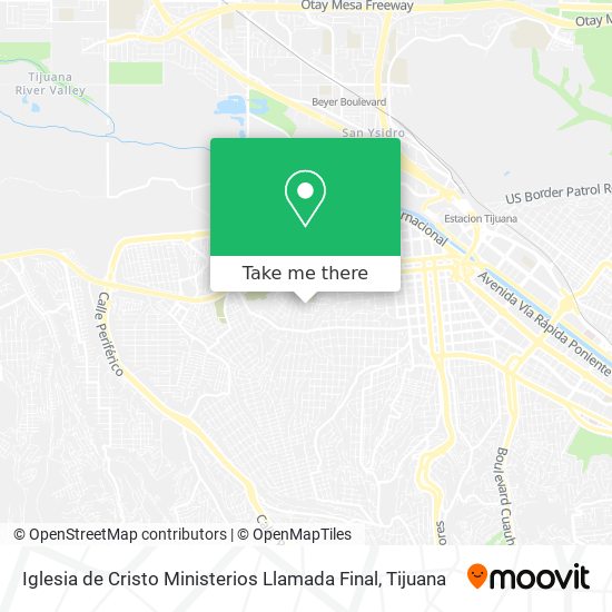 Mapa de Iglesia de Cristo Ministerios Llamada Final