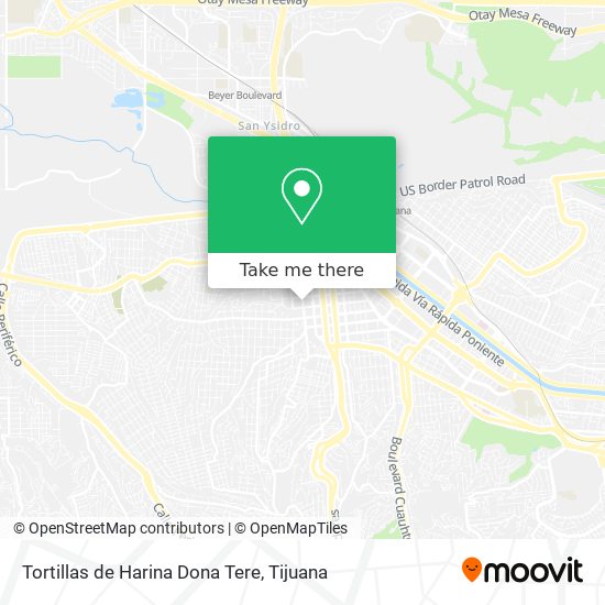 Mapa de Tortillas de Harina Dona Tere