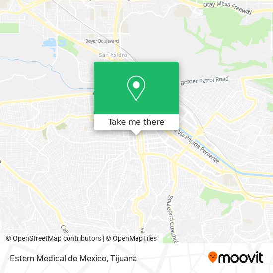Estern Medical de Mexico map