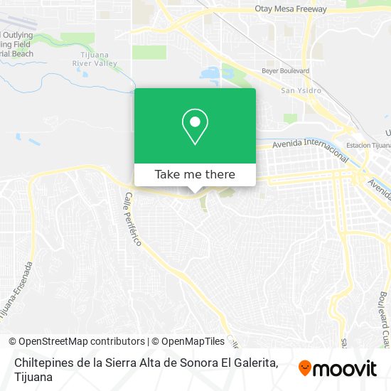 Chiltepines de la Sierra Alta de Sonora El Galerita map