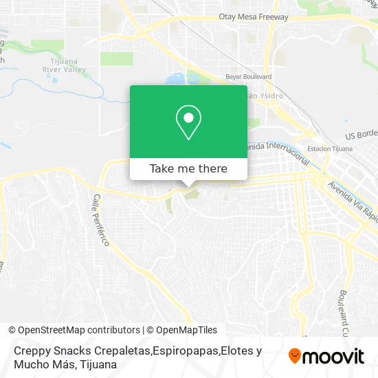 Creppy Snacks Crepaletas,Espiropapas,Elotes y Mucho Más map