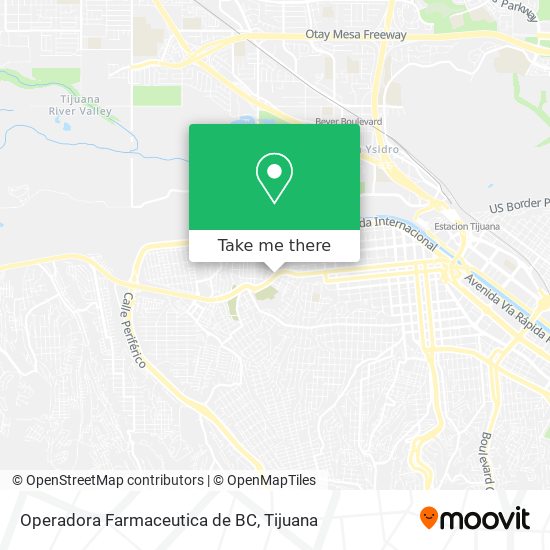 Operadora Farmaceutica de BC map
