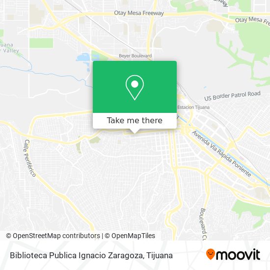 Mapa de Biblioteca Publica Ignacio Zaragoza