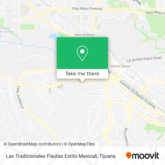 Las Tradicionales Flautas Estilo Mexicali map