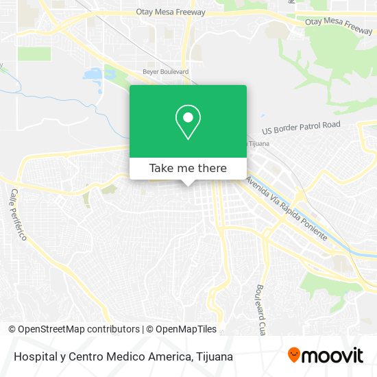 Hospital y Centro Medico America map