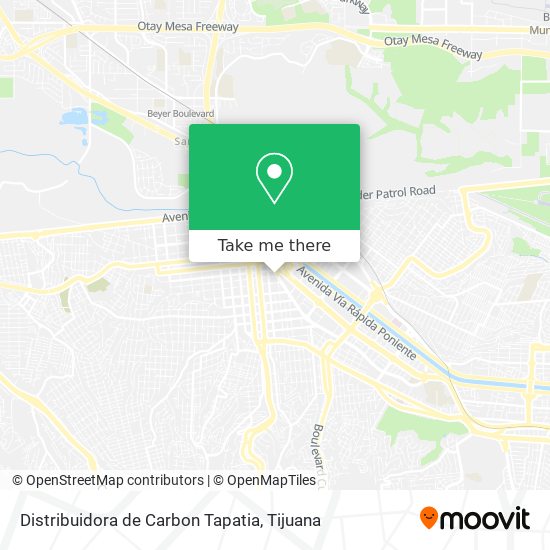 Mapa de Distribuidora de Carbon Tapatia