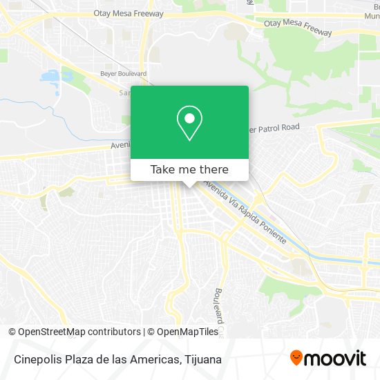 Cinepolis Plaza de las Americas map