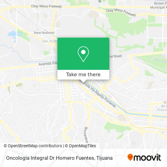 Oncologia Integral Dr Homero Fuentes map