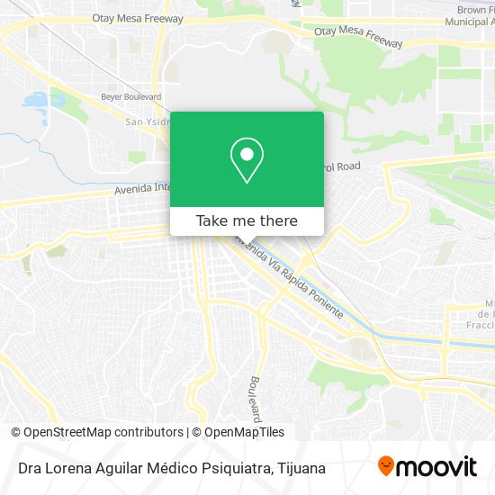 Dra Lorena Aguilar Médico Psiquiatra map