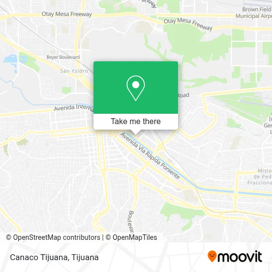 Canaco Tijuana map