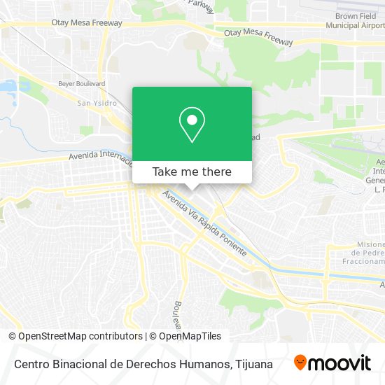Centro Binacional de Derechos Humanos map