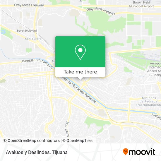 Avalúos y Deslindes map
