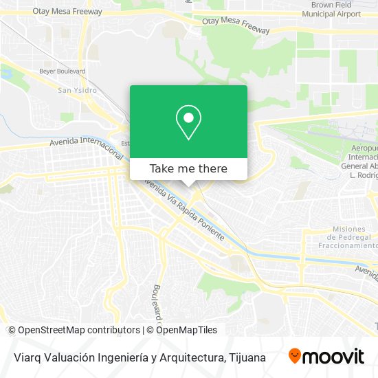 Mapa de Viarq Valuación Ingeniería y Arquitectura