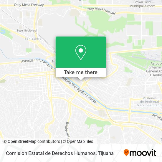 Comision Estatal de Derechos Humanos map