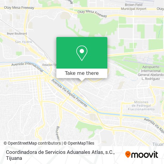 Mapa de Coordinadora de Servicios Aduanales Atlas, s.C.