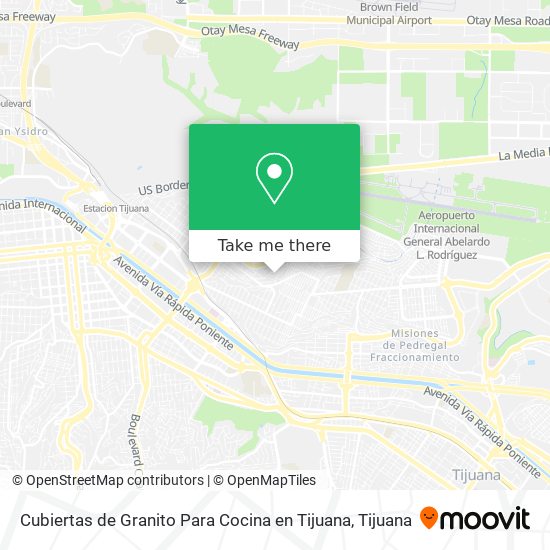 Cubiertas de Granito Para Cocina en Tijuana map
