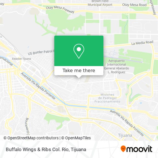 Buffalo Wings & Ribs Col. Rio map