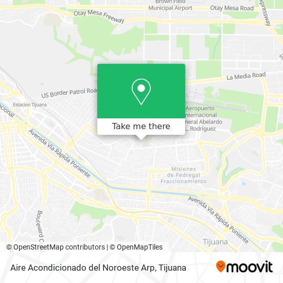 Aire Acondicionado del Noroeste Arp map