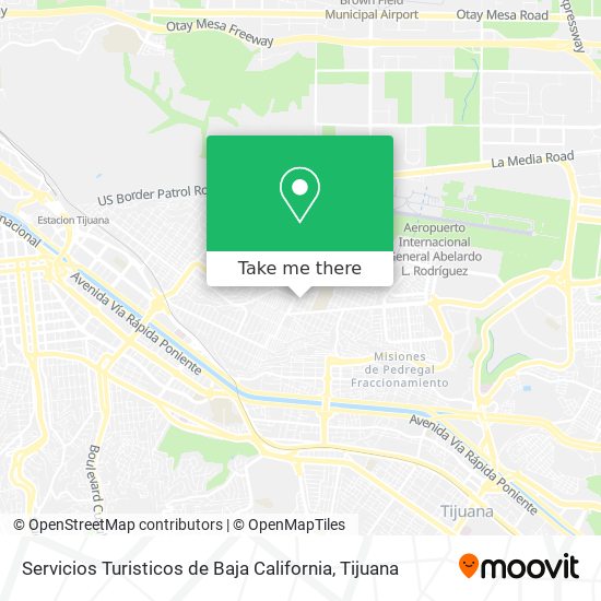 Mapa de Servicios Turisticos de Baja California