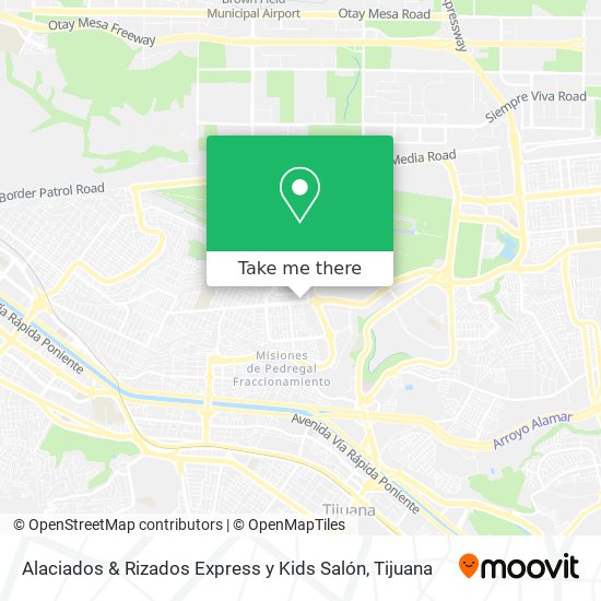 Mapa de Alaciados & Rizados Express y Kids Salón