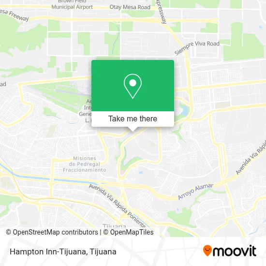 Hampton Inn-Tijuana map