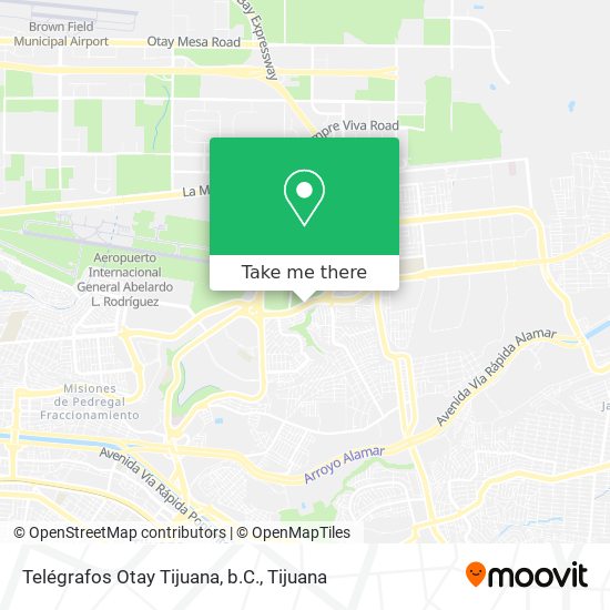 Telégrafos Otay Tijuana, b.C. map