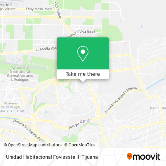 Unidad Habitacional Fovissste II map