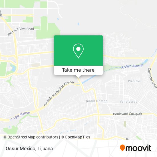 Össur México map