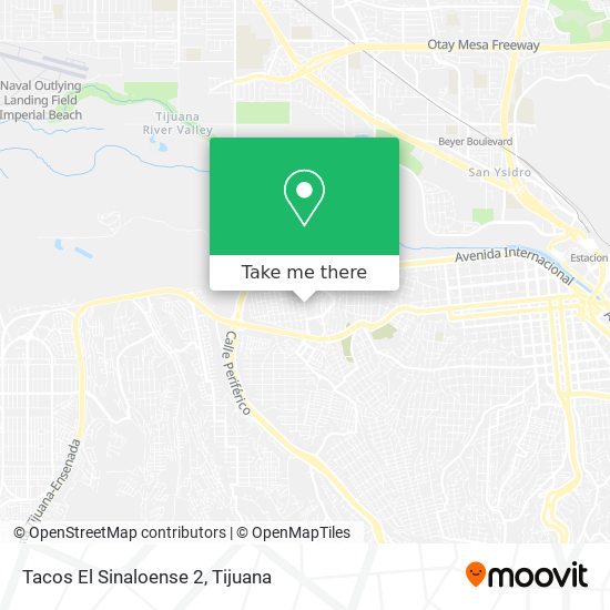 How to get to Tacos El Sinaloense 2 in Tijuana by Bus?