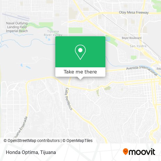Mapa de Honda Optima