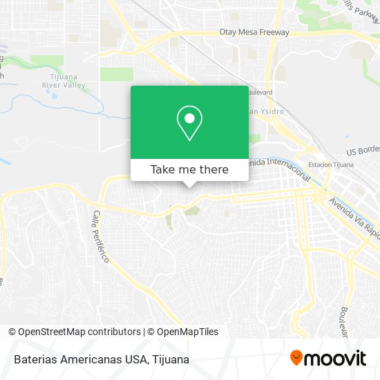 Baterias Americanas USA map