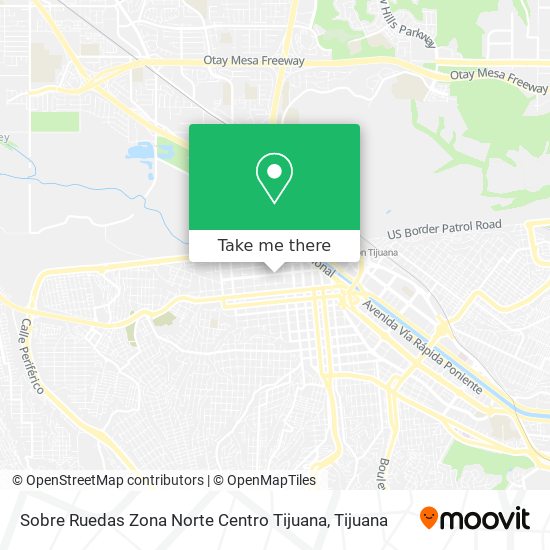 Sobre Ruedas Zona Norte Centro Tijuana map